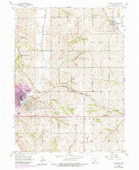 Glenwood Iowa Historical topographic map, 1:24000 scale, 7.5 X 7.5 Minute, Year 1956