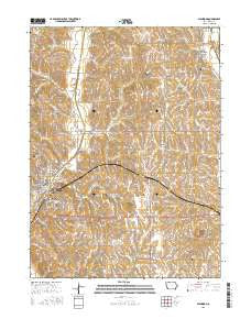 Glenwood Iowa Current topographic map, 1:24000 scale, 7.5 X 7.5 Minute, Year 2015