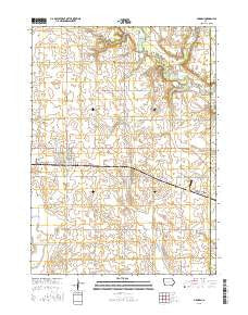 Glidden Iowa Current topographic map, 1:24000 scale, 7.5 X 7.5 Minute, Year 2015