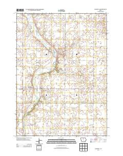 Goodell Iowa Historical topographic map, 1:24000 scale, 7.5 X 7.5 Minute, Year 2013