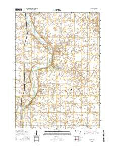 Goodell Iowa Current topographic map, 1:24000 scale, 7.5 X 7.5 Minute, Year 2015