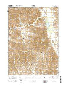 Goose Lake Iowa Current topographic map, 1:24000 scale, 7.5 X 7.5 Minute, Year 2015