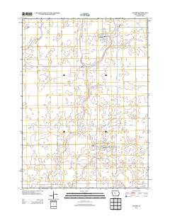 Gowrie Iowa Historical topographic map, 1:24000 scale, 7.5 X 7.5 Minute, Year 2013