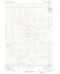 Graettinger West Iowa Historical topographic map, 1:24000 scale, 7.5 X 7.5 Minute, Year 1972