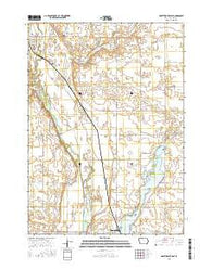Graettinger East Iowa Current topographic map, 1:24000 scale, 7.5 X 7.5 Minute, Year 2015