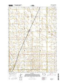 Grafton Iowa Current topographic map, 1:24000 scale, 7.5 X 7.5 Minute, Year 2015