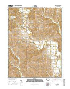 Grand River Iowa Current topographic map, 1:24000 scale, 7.5 X 7.5 Minute, Year 2015