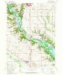 Granger Iowa Historical topographic map, 1:24000 scale, 7.5 X 7.5 Minute, Year 1965