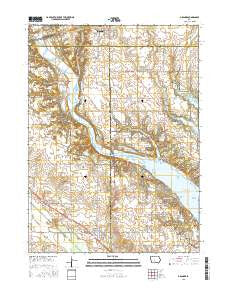 Granger Iowa Current topographic map, 1:24000 scale, 7.5 X 7.5 Minute, Year 2015