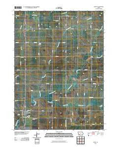 Grant Iowa Historical topographic map, 1:24000 scale, 7.5 X 7.5 Minute, Year 2010