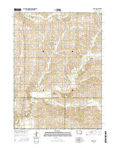 Grant Iowa Current topographic map, 1:24000 scale, 7.5 X 7.5 Minute, Year 2015