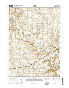 Grant City Iowa Current topographic map, 1:24000 scale, 7.5 X 7.5 Minute, Year 2015