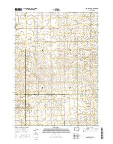 Granville East Iowa Current topographic map, 1:24000 scale, 7.5 X 7.5 Minute, Year 2015