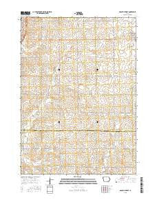 Granville West Iowa Current topographic map, 1:24000 scale, 7.5 X 7.5 Minute, Year 2015