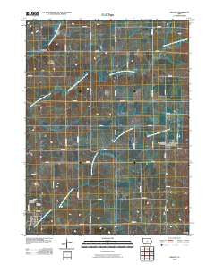 Gravity Iowa Historical topographic map, 1:24000 scale, 7.5 X 7.5 Minute, Year 2010