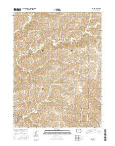 Gravity Iowa Current topographic map, 1:24000 scale, 7.5 X 7.5 Minute, Year 2015