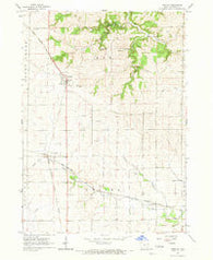 Greeley Iowa Historical topographic map, 1:24000 scale, 7.5 X 7.5 Minute, Year 1965