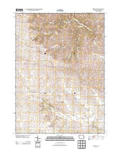 Greeley Iowa Historical topographic map, 1:24000 scale, 7.5 X 7.5 Minute, Year 2013