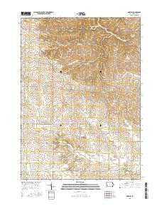 Greeley Iowa Current topographic map, 1:24000 scale, 7.5 X 7.5 Minute, Year 2015