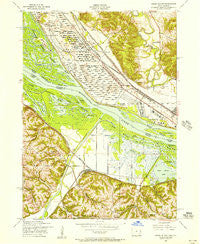 Green Island Iowa Historical topographic map, 1:24000 scale, 7.5 X 7.5 Minute, Year 1953
