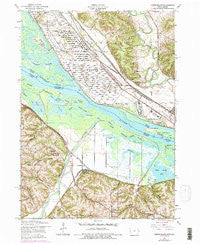 Green Island Iowa Historical topographic map, 1:24000 scale, 7.5 X 7.5 Minute, Year 1953