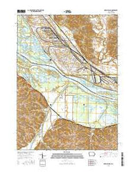 Green Island Iowa Current topographic map, 1:24000 scale, 7.5 X 7.5 Minute, Year 2015
