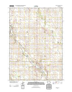 Greene Iowa Historical topographic map, 1:24000 scale, 7.5 X 7.5 Minute, Year 2013