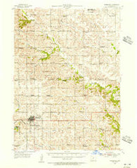 Greenfield Iowa Historical topographic map, 1:62500 scale, 15 X 15 Minute, Year 1954