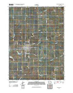 Greenfield Iowa Historical topographic map, 1:24000 scale, 7.5 X 7.5 Minute, Year 2010