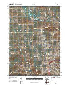 Grimes Iowa Historical topographic map, 1:24000 scale, 7.5 X 7.5 Minute, Year 2010