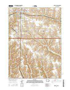 Grinnell South Iowa Current topographic map, 1:24000 scale, 7.5 X 7.5 Minute, Year 2015
