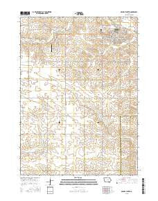 Grundy Center Iowa Current topographic map, 1:24000 scale, 7.5 X 7.5 Minute, Year 2015