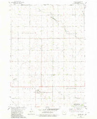 Gruver Iowa Historical topographic map, 1:24000 scale, 7.5 X 7.5 Minute, Year 1980