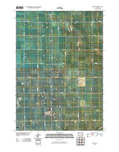 Gruver Iowa Historical topographic map, 1:24000 scale, 7.5 X 7.5 Minute, Year 2010