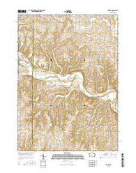 Gunder Iowa Current topographic map, 1:24000 scale, 7.5 X 7.5 Minute, Year 2015