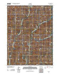 Guss Iowa Historical topographic map, 1:24000 scale, 7.5 X 7.5 Minute, Year 2010
