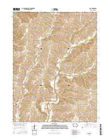 Guss Iowa Current topographic map, 1:24000 scale, 7.5 X 7.5 Minute, Year 2015