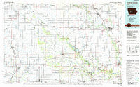 Guthrie Center Iowa Historical topographic map, 1:100000 scale, 30 X 60 Minute, Year 1984