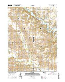 Guthrie Center East Iowa Current topographic map, 1:24000 scale, 7.5 X 7.5 Minute, Year 2015