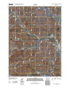 Guthrie Center West Iowa Historical topographic map, 1:24000 scale, 7.5 X 7.5 Minute, Year 2010