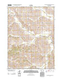 Guthrie Center West Iowa Historical topographic map, 1:24000 scale, 7.5 X 7.5 Minute, Year 2013
