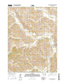 Guthrie Center West Iowa Current topographic map, 1:24000 scale, 7.5 X 7.5 Minute, Year 2015