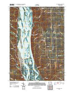 Guttenberg Iowa Historical topographic map, 1:24000 scale, 7.5 X 7.5 Minute, Year 2010
