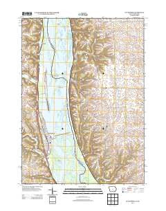 Guttenberg Iowa Historical topographic map, 1:24000 scale, 7.5 X 7.5 Minute, Year 2013
