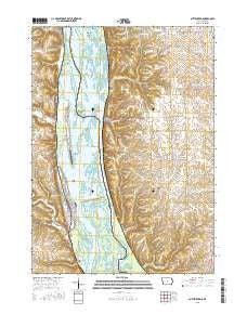 Guttenberg Iowa Current topographic map, 1:24000 scale, 7.5 X 7.5 Minute, Year 2015