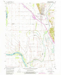 Hamburg Iowa Historical topographic map, 1:24000 scale, 7.5 X 7.5 Minute, Year 1966