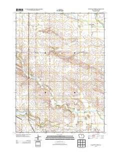 Hampton North Iowa Historical topographic map, 1:24000 scale, 7.5 X 7.5 Minute, Year 2013