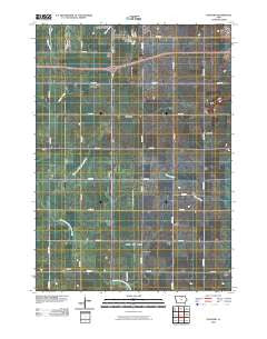 Hanford Iowa Historical topographic map, 1:24000 scale, 7.5 X 7.5 Minute, Year 2010
