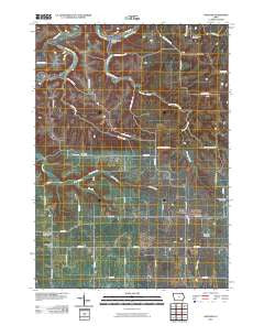 Hanover Iowa Historical topographic map, 1:24000 scale, 7.5 X 7.5 Minute, Year 2010
