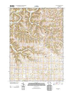 Hanover Iowa Historical topographic map, 1:24000 scale, 7.5 X 7.5 Minute, Year 2013